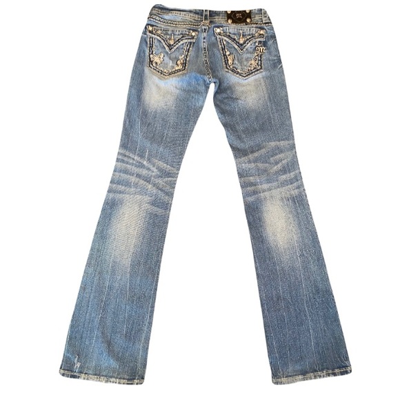 Miss Me Signature woman's Boot Cut blue Jeans - Picture 5 of 9